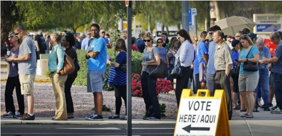 az voters in line